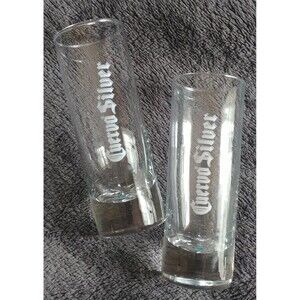 Glass 1 oz New Jose Cuervo Silver Shot Bar Servewear Tall Clear glass